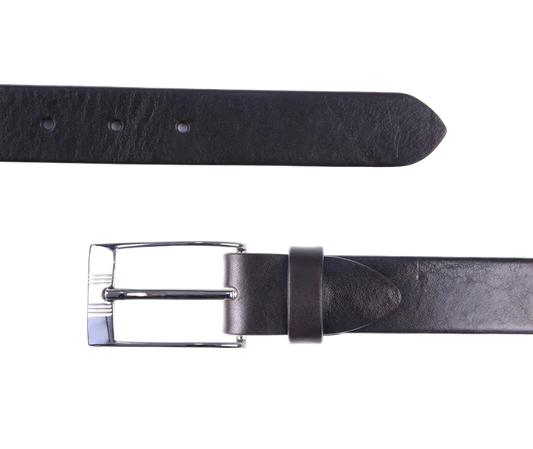 バックル 30mm幅 NBB0450／イタリアンショルダーレザーベルト NBI1113 ダークブラウン